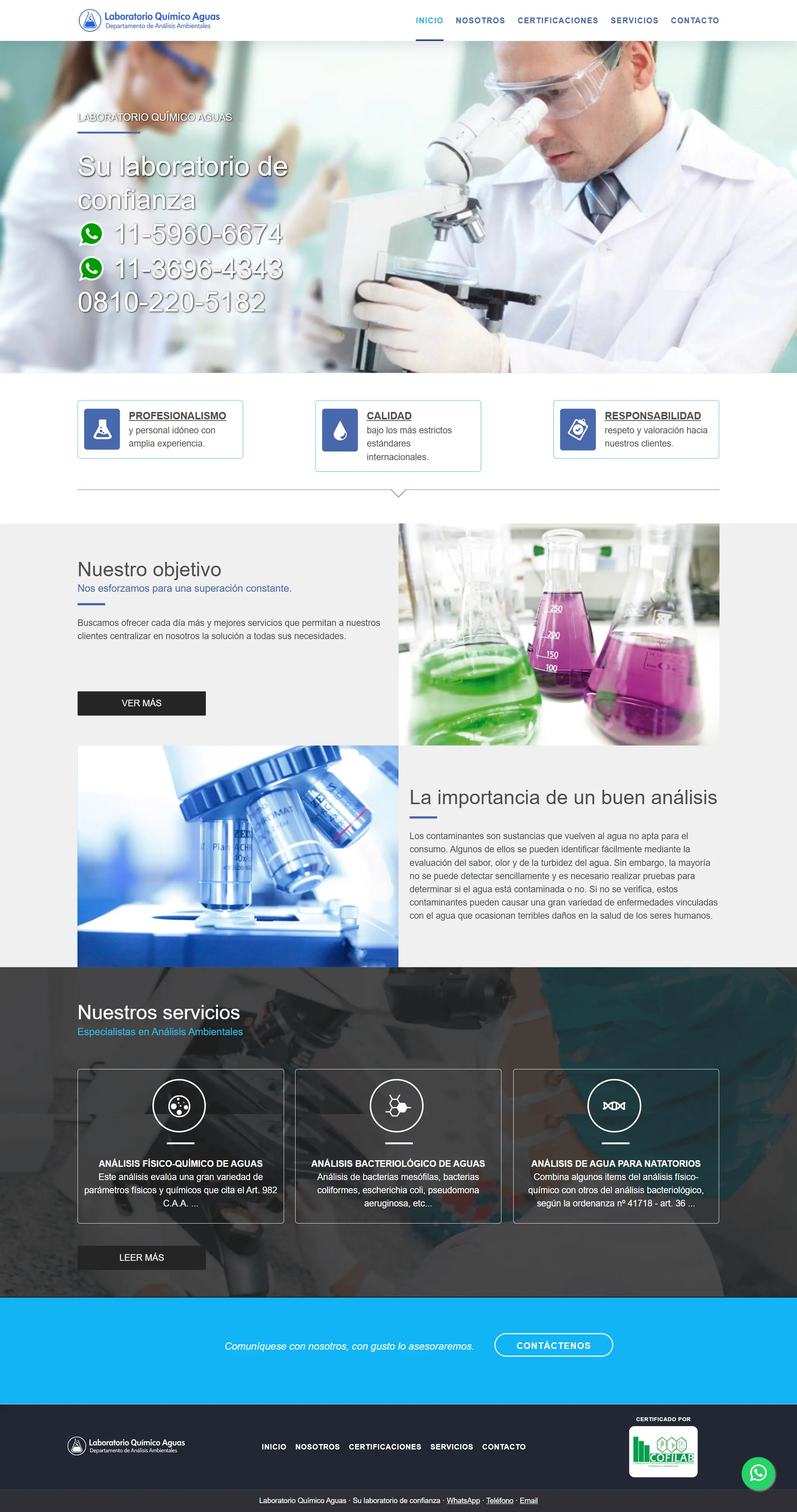 Laboratorio Químico Aguas